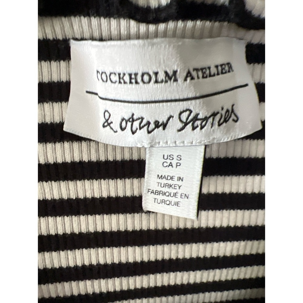& Other Stories Striped Black And White Women's T… - image 2